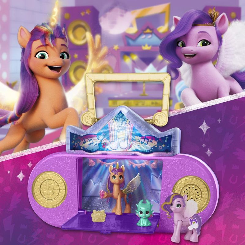 My Little Pony Brinquedo Musical 2 em 1: Karaoke e SPA, Playset com 20 – O  Gato Rápido