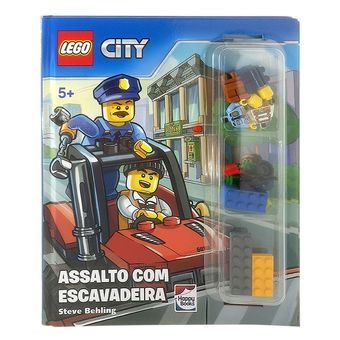 Livro Infantil - LEGO City - Assalto com Escavadeira - Happy Books