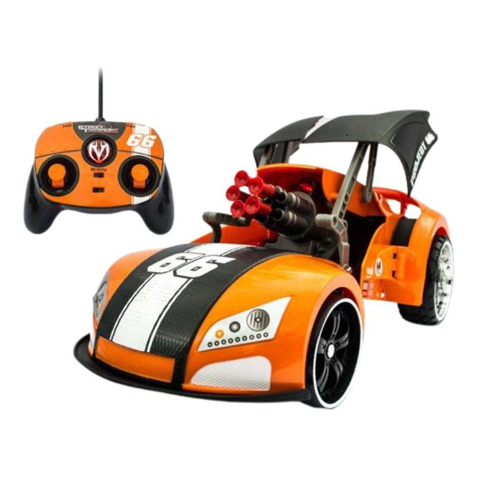 Brinquedo Infantil Carrinho Controle Remoto Sem Fio Laranja - Ri Happy