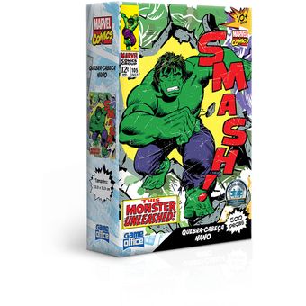 Quebra-Cabeça - 500 Peças Nano - Game office - Marvel - Hulk - Toyster