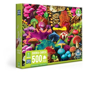 Quebra-Cabeça - 500 Peças - Game Office - Natureza Estranha - Fungos Fantásticos - Toyster