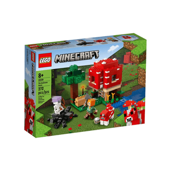 Bloco de Montar Lego Minecraft A Casa Cogumelo 21179 (272 peças)