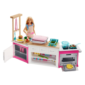 Boneca Mattel Barbie Cozinha de Luxo FRH73