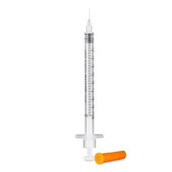Seringa de Insulina 1ml - Com Agulha - Cx com 100UN - Multi Saúde - HC459