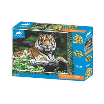 Quebra Cabeça Super 3D Modelo Tigre com 500 Peças Multikids - BR1059X [Reembalado]