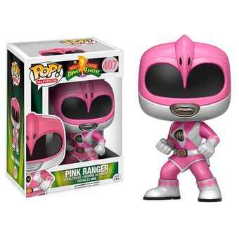Figura Colecionável - Funko POP - Power Rangers - Ranger Rosa - Funko