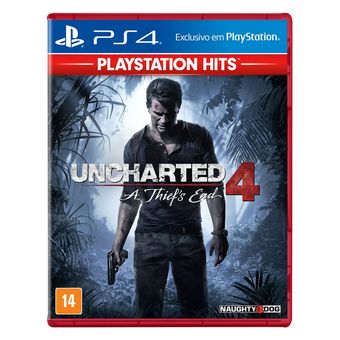 Jogo PS4 - Uncharted 4 - A Thief's End - PlayStation Hits - Sony
